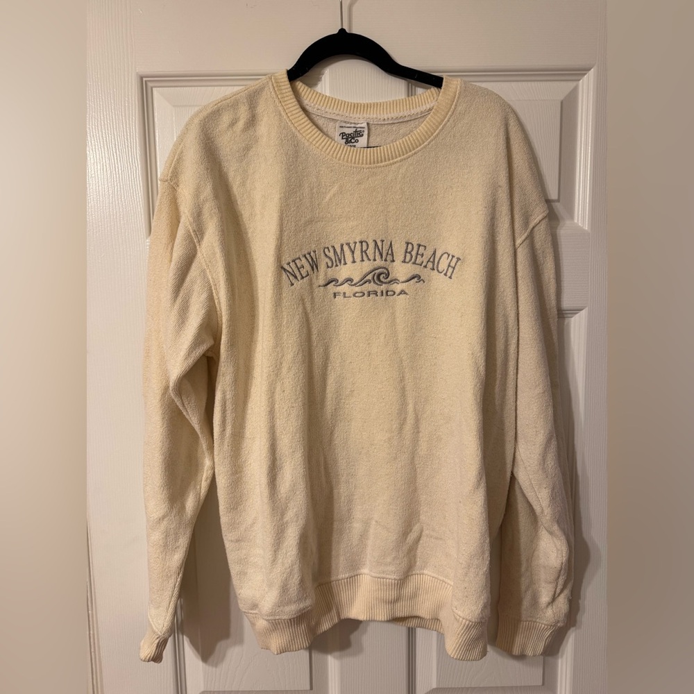 Pacifica Cream Crewneck Sweater